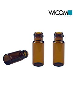 WICOM 9mm Schraubvial (Gewindeflasche), Braunglas, 2ml (1.5ml) 6mm weite Öffnung...